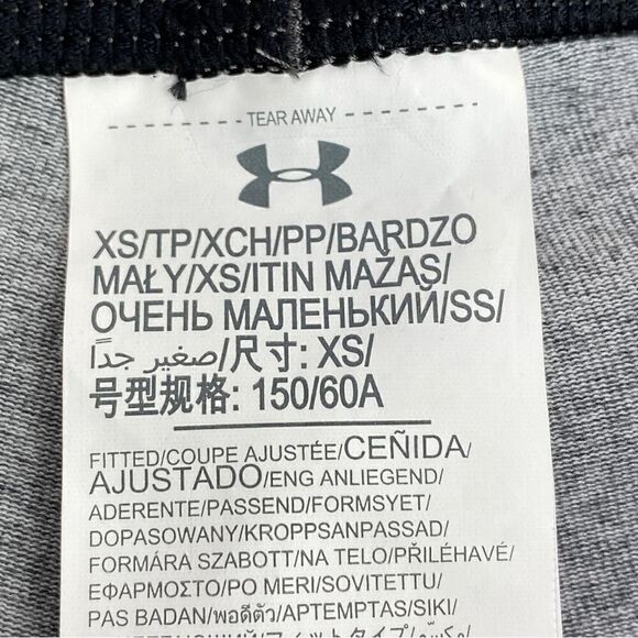 Under Armour Womens Favorite Graphic Leggings Gray Pink XS 1300180 - Picture 9 of 11